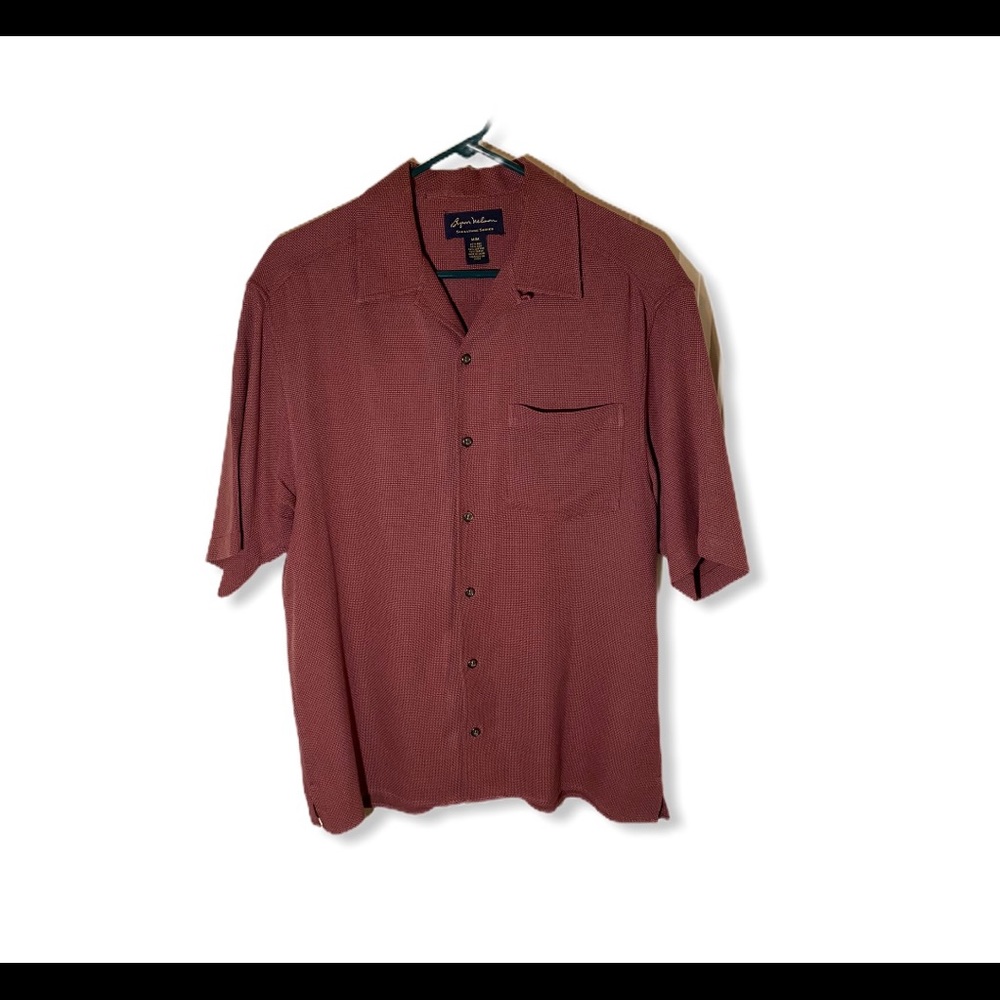 Byron Nelson button down short sleeve medium